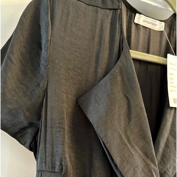 Promod Black Wrap Around Dress - Picture 6 of 12